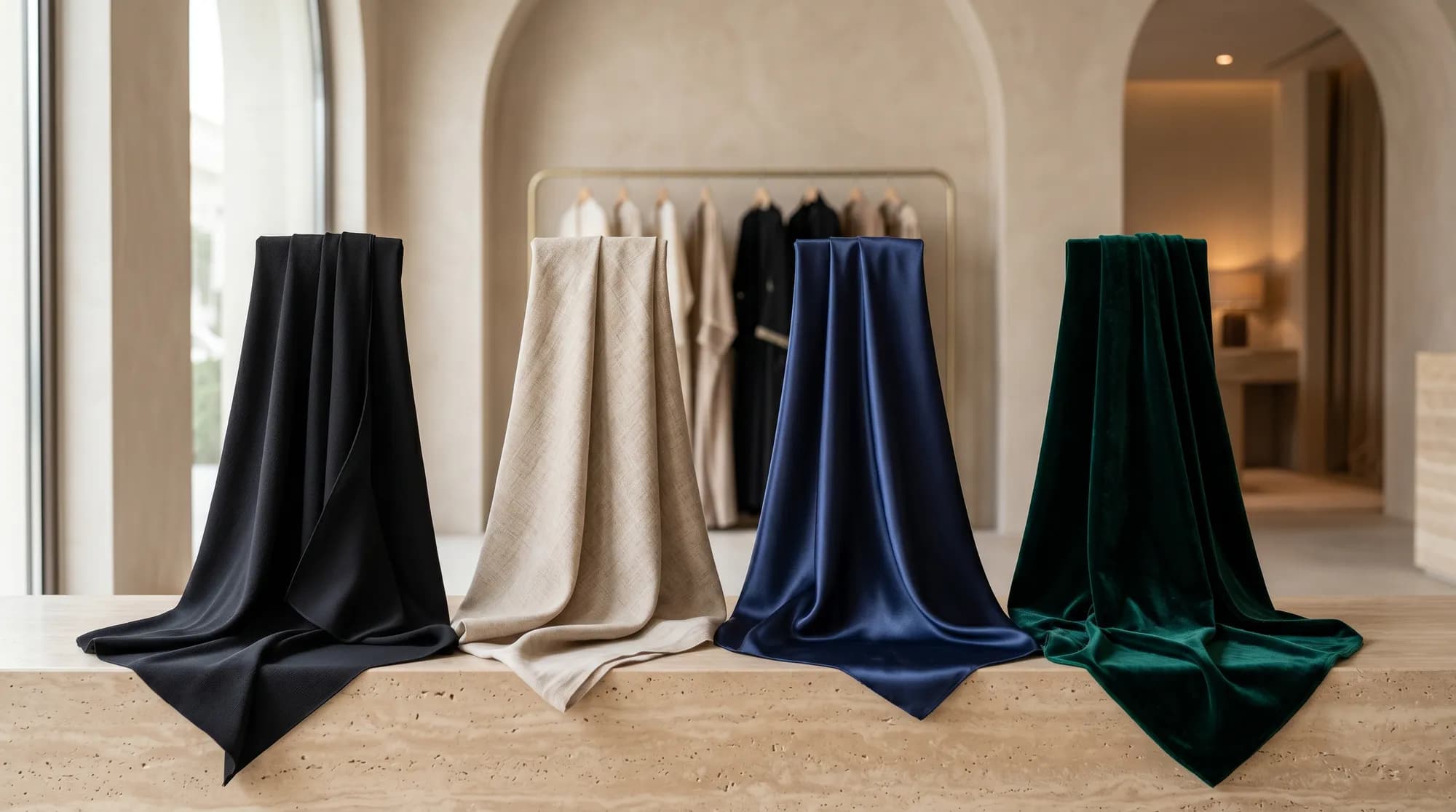 Luxury Abaya Fabrics: Crepe, Linen, Satin & Velvet Explained
